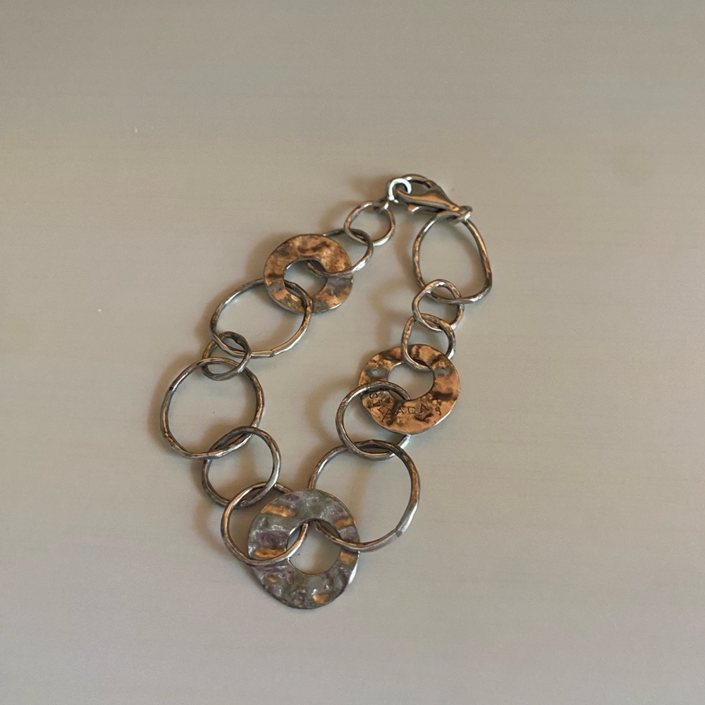 Silpada Sterling Silver Paper Chain Bracelet Retired